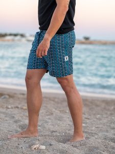 Μαγιό με σχέδια σε μπλε αποχρώσεις 70-10