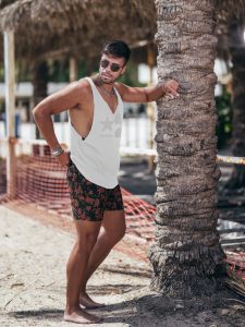 Μαγιό σχεδιαστικό με φύλλα 70-45