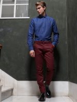 Παντελόνι TRESOR OMERO 4543 Μπορντό - Image 2