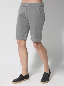 Βερμούδα Chinos Elastic CARINA 33-455069 Γκρι
