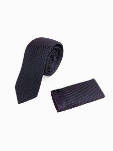 Ανδρική Γραβάτα Με Μαντηλάκι 33-6099 Purple 2