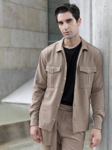 Ανδρικό Πουκάμισο Oversize ORLANDO 2162 Καμηλό