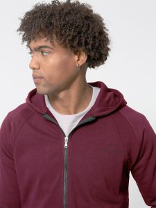 Ζακέτα Με Κουκούλα CHICAGO 33-2670 Μπορντό