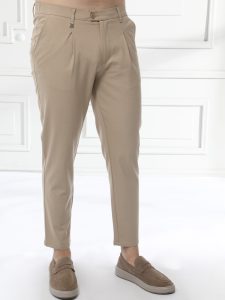 Ανδρικό Παντελόνι Με Πιέτες 7/8 Μattia 210-930 Sand