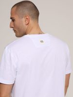 Ανδρικό Βαμβακερό Κοντομάνικο T-shirt Fun 207032 Λευκό - Image 4