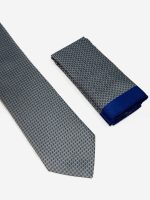 Ανδρική Γραβάτα Με Μαντηλάκι 33-6099 Grey 5 - Image 2