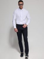 Πουκάμισο Ελαστικό TAILOR-FIT Jeremy 33-8158 Λευκό Φαρδιά γραμμή - Image 3