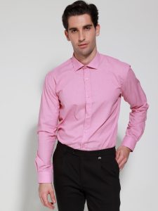 Πουκάμισο GENARO 33-7350 Dusty Pink Slim-fit