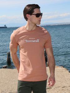 Ανδρικό Βαμβακερό Κοντομάνικο T-shirt 10-685 Dusty