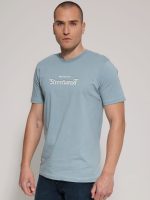 Ανδρικό Βαμβακερό Κοντομάνικο T-shirt 10-684 Σιελ