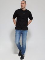 Ανδρικό Oversized Κοντομάνικο T-shirt 10-718 Μαύρο - Image 2