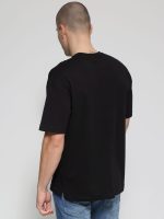 Ανδρικό Oversized Κοντομάνικο T-shirt 10-718 Μαύρο - Image 4