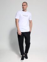 Ανδρικό Βαμβακερό Κοντομάνικο T-shirt 10-683 Λευκό - Image 3