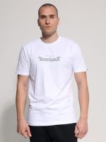 Ανδρικό Βαμβακερό Κοντομάνικο T-shirt 10-683 Λευκό - Image 4