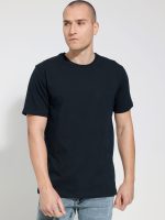 Κοντομάνικο Μπλουζάκι T-shirt 10-707 Μπλε - Μεγάλα Νούμερα
