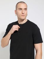 Κοντομάνικο Μπλουζάκι Με Κουμπάκια 10-700 Μαύρο - Image 2