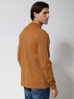 Μπλούζα Μακρυμάνικη MASSIMO 206080 καμηλό - Image 3