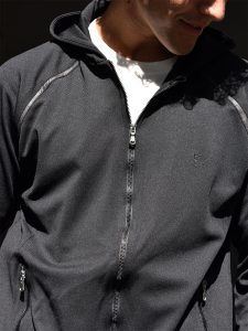 Ανδρική Ζακέτα Με Κουκούλα Riva 2684 Μαύρο