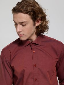 Πουκάμισο GENARO 33-7350 Κεραμιδί Slim-fit