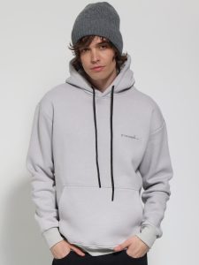 Μπλούζα Hoodie Με Κουκούλα Oversize FELICE 206050 γκρι
