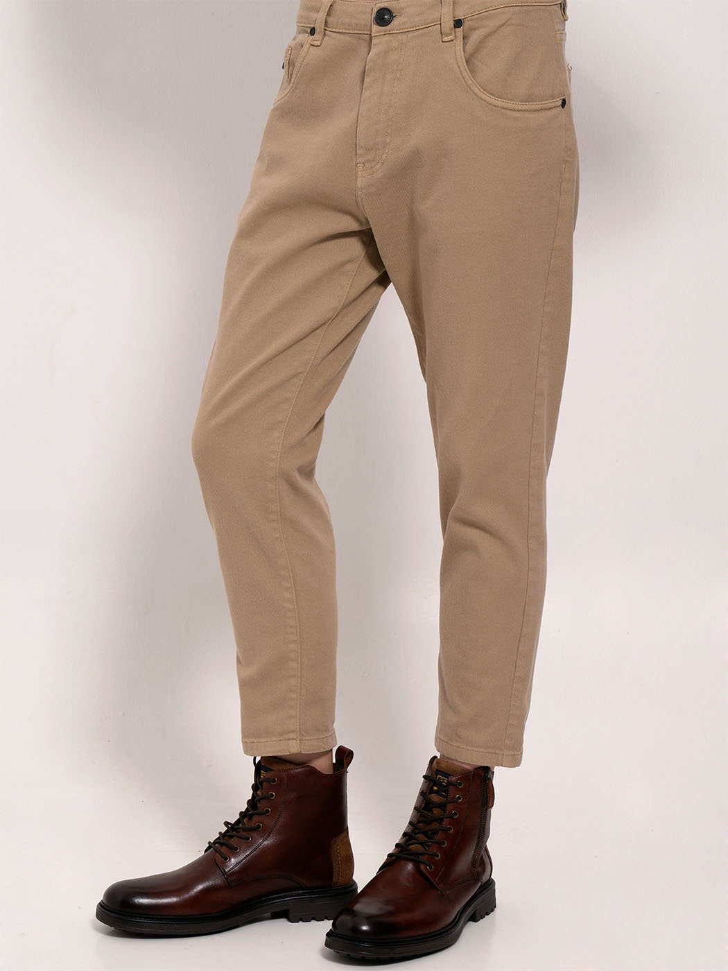 2115 copy Παντελόνι Jean DALLAS 5439 Μπεζ - Image 1