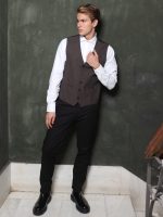 Ανδρικό Γιλέκο LOREDO 9557 καφέ - Image 2