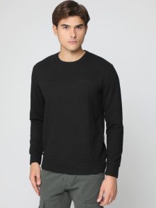 Ανδρική Μπλούζα Με Ιδιαίτερη Πλέξη MEMPHIS 206025 Μαύρο