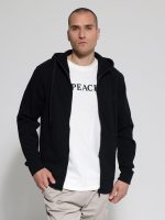 Ανδρική Ζακέτα Με Κουκούλα 80-205 Μαύρο