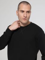 Ανδρική Λεπτή Μπλούζα Φούτερ 10-725 Μαύρο - Image 2