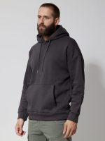 Oversize Ανδρική Μπλούζα Με Κουκούλα & Τσέπες 10-722 Γκρι - Image 3