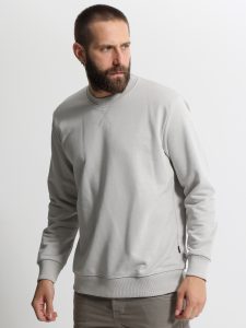 Ανδρική Λεπτή Μπλούζα Φούτερ 10-724 Γκρι