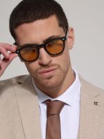 Λινό Κοστούμι Με Γιλέκο RENZO 2018 Μπεζ - Image 8