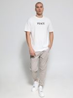 Ανδρικό Oversized T-shirt BUTTERFLY EFFECT 10-729 Λευκό - Image 3