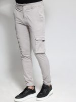 Ανδρικό Παντελόνι Cargo BLACKZI 88-165 Γκρι Ανοιχτό