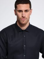 Ανδρικό Πουκάμισο Slim-fit BRUNO 33-7450 Μαύρο - Image 3