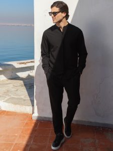 Παντελόνι Με Λάστιχο 7/8 LORO 4703 Μαύρο