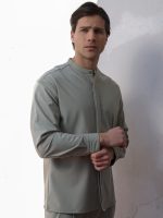 Ανδρικό Πουκάμισο Oversize LORO 2704 Φυστικί - Image 3