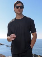 Κοντομάνικο Oversize Μπλουζάκι CARLO 207093 Μαύρο