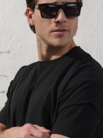 Κοντομάνικο Oversize Μπλουζάκι CARLO 207093 Μαύρο - Image 2