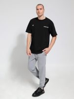 Ανδρικό Oversized T-shirt BUTTERFLY EFFECT 10-730 Μαύρο - Image 4