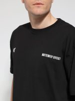 Ανδρικό Oversized T-shirt BUTTERFLY EFFECT 10-730 Μαύρο - Image 2