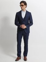 Ανδρικό Κοστούμι Με Γιλέκο DEMARCUS 2014 Navy Blue - Image 4