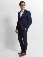 Ανδρικό Κοστούμι Με Γιλέκο DEMARCUS 2014 Navy Blue - Image 3