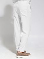 Λινό Φορμοπαντέλονο Με Κορδόνι BALI 4611 Λευκό - Image 3