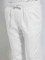 Λινό Φορμοπαντέλονο Με Κορδόνι BALI 4611 Λευκό - Image 2