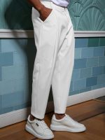 Παντελόνι Με Λάστιχο 7/8 LUIGI 210-951 Λευκό