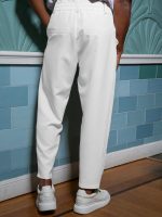 Παντελόνι Με Λάστιχο 7/8 LUIGI 210-951 Λευκό - Image 5