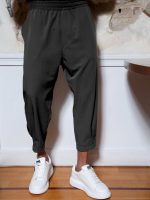 Παντελόνι Με Λάστιχο 7/8 VALERIO 210-957 Μαύρο - Image 2