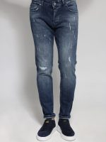 Ανδρικό Jean Παντελόνι Με Φθορές 40-187 Μπλε