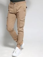 Ανδρικό Παντελόνι Cargo BLACKZI 88-169 Μπεζ - Image 4